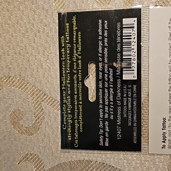 Mistress of Darkness Face & Body Tattoos - Picture 3 of 8